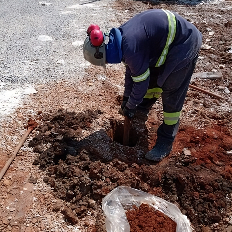 referência em amostragem de solo na engenharia ambiental